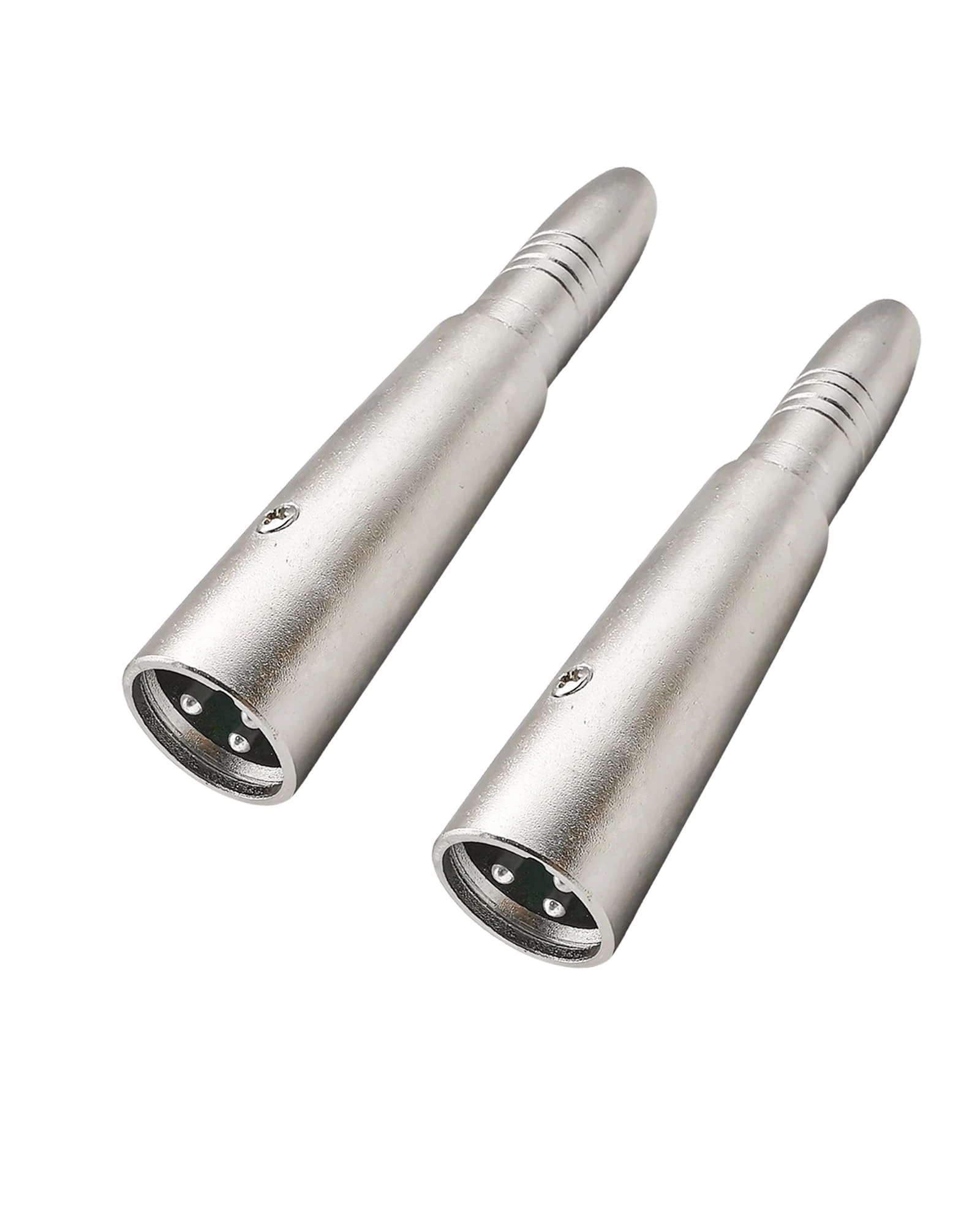 iYueMps XLR to 1/4" Adapter 3 Pin XLR Male to 6.35mm Female Jack Socket Audio Connector TS/TRS Jack Microphone Mixer Stereo Converter (2pcs)