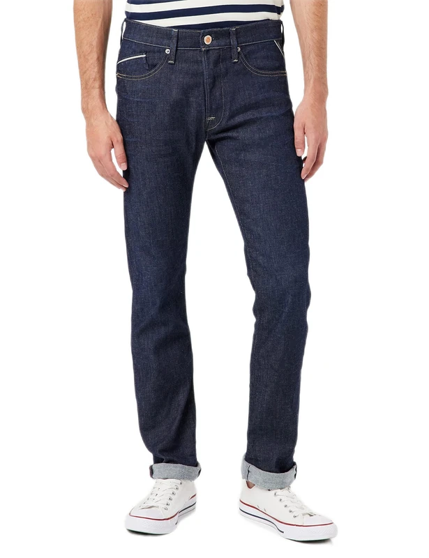 REPLAY Men's Waitom Jeans, 007 Dark Blue, 29 W/32 L