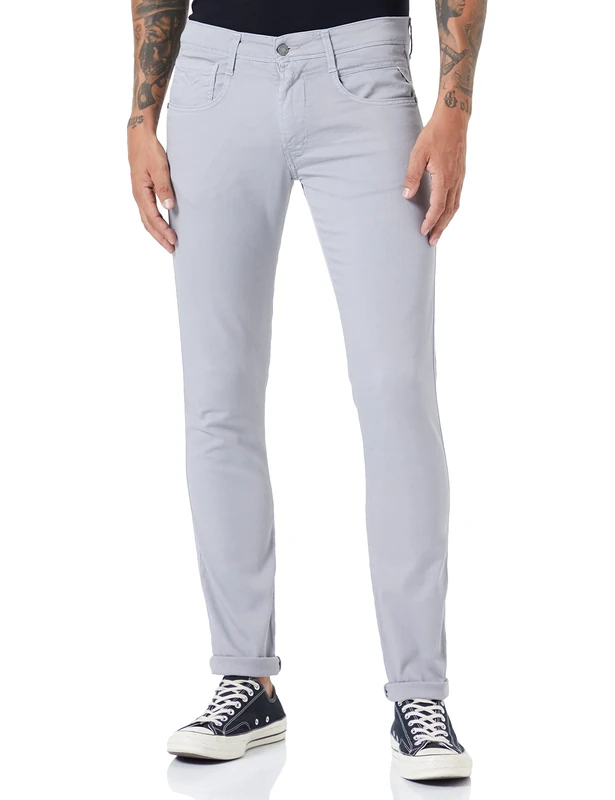 REPLAY Men's Anbass X-Lite Jeans, 768 Stone Grey, 2834