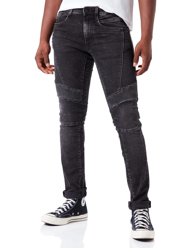 REPLAY Men's Zaldok Jeans, 097 Dark Grey, 36 W/32 L