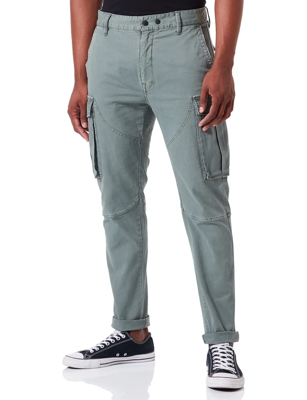 REPLAY Men's M9896 .000.84497G Casual Trousers, 481 Green, 33