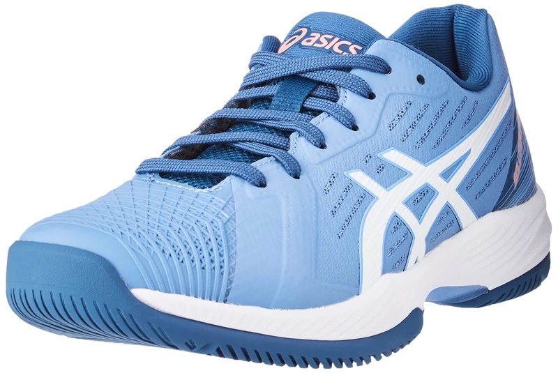 ASICS Solution Swift FF Clay Mens Tennis Shoes Blue White, Blue Harmony White, 5 UK