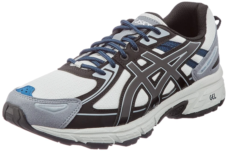 ASICS Men's Gel-Venture 6 Sneaker, Glacier Grey/Black, 4 UK