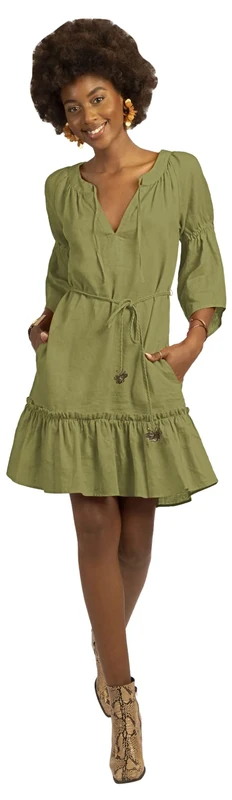 Mint & Mia Women's Dress Beth, Khaki, 10