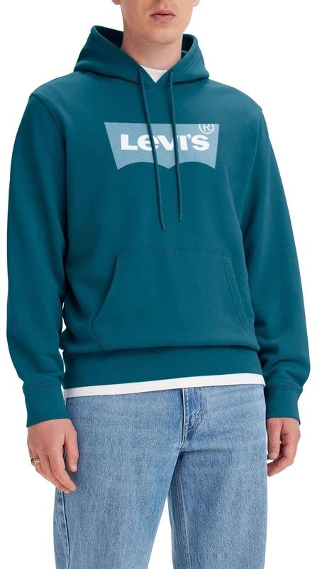 Levi's Men's Standard Graphic Hoodie Sweatshirt Hot Fudge,XS