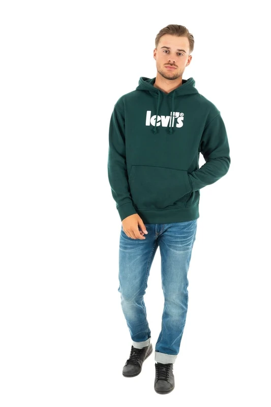 Levi's Men's Relaxed Graphic Sweatshirt Hoodie, Poster Ponderosa Pine, XS