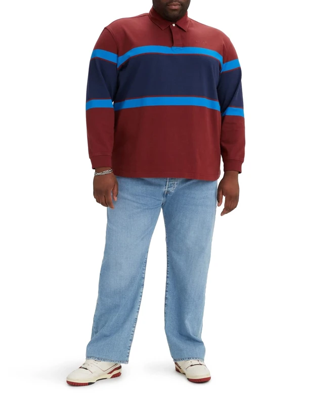 Levi's Men's 501 Original Fit Big & Tall Jeans, Medium Indigo Worn In, 38W / 38L