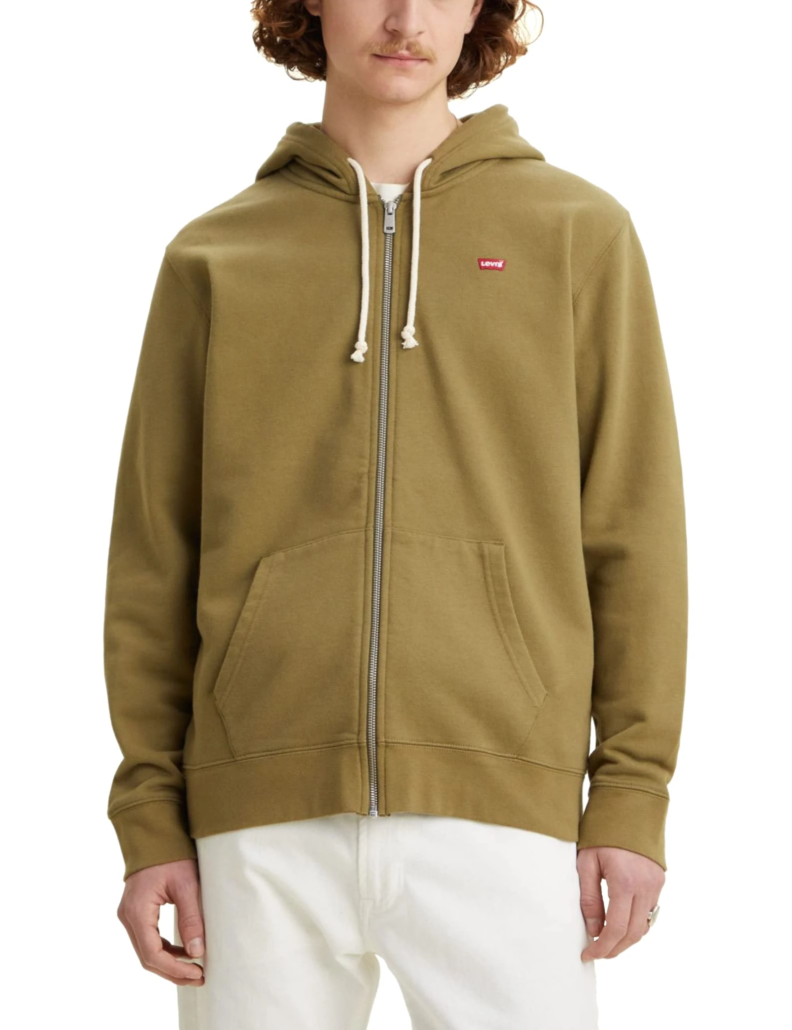 Levi's Men's New Original Zip Up Sweatshirt Martini Olive (Green) XS -