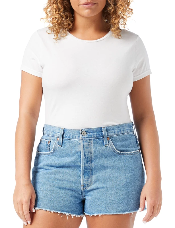 Levi's Women's 501® Original Shorts Denim Shorts, Ojai Light Stone, 30W