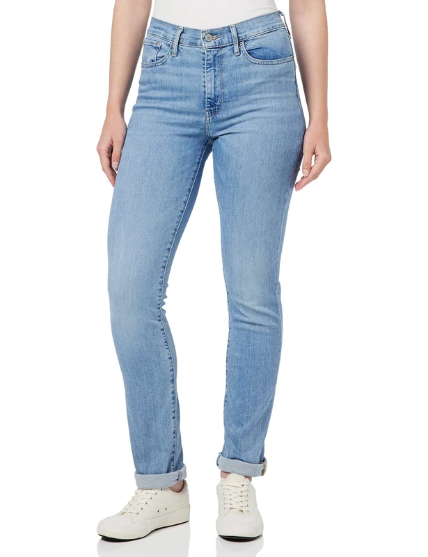 Levi's Women's 724™ High Rise Straight Jeans, Light Indigo Worn In, 24W / 30L