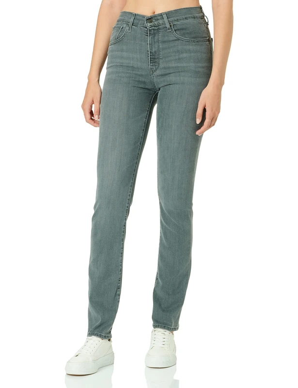 Levi's 724 High Rise Straight Women's Jeans Black Worn in (Black) 28 34 - Image 1