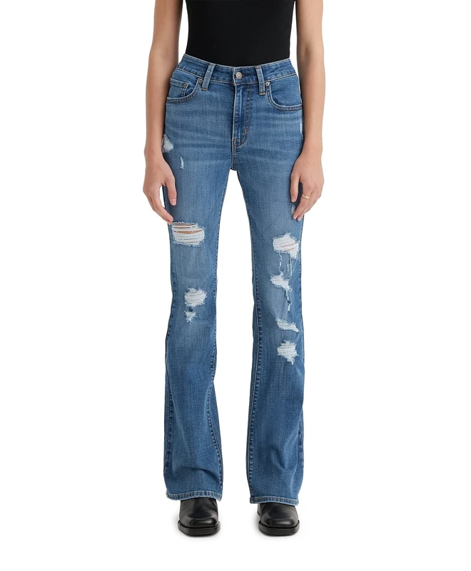 Levi's Women's 726 High Rise Flare Jeans - Medium Indigo 16L