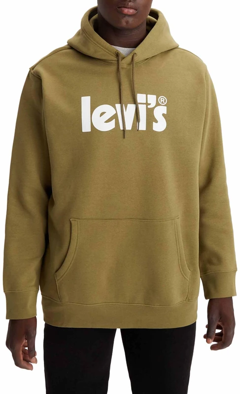 Levi's Men's Big & Tall Graphic Hoodie Martini Olive (Green) 1XL - - Image 1