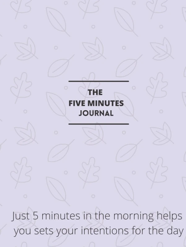 The Five minutes journal: 365 days daily Gratitude Journal - daily guided, undated journal, prioritise your thoughts & daily habits, undated journal