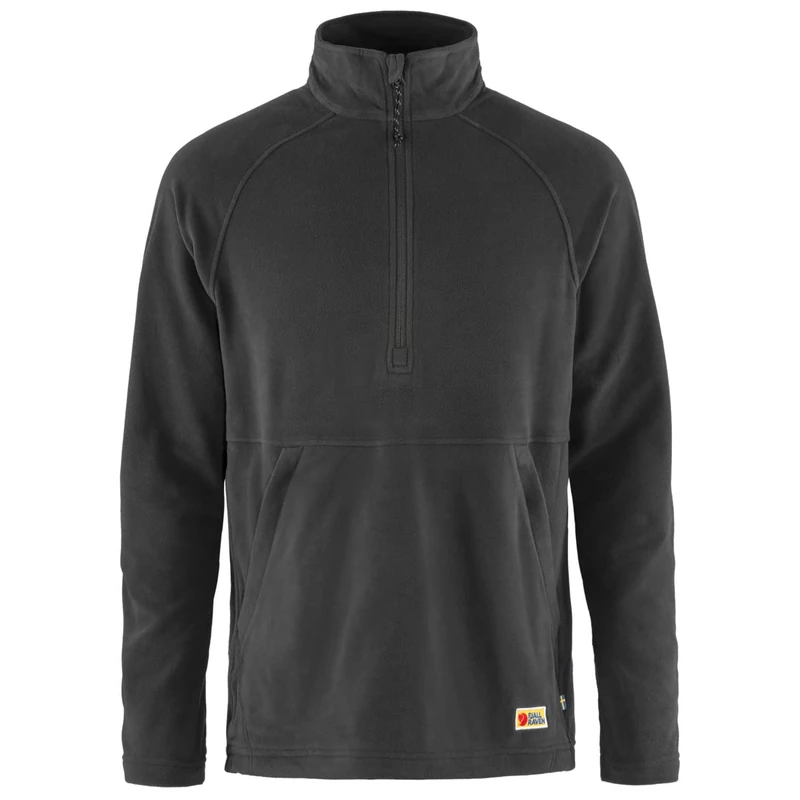 Fjallraven 87055-030 Vardag Lite Fleece M Sweatshirt Men's Dark Grey Size XXL - Image 1