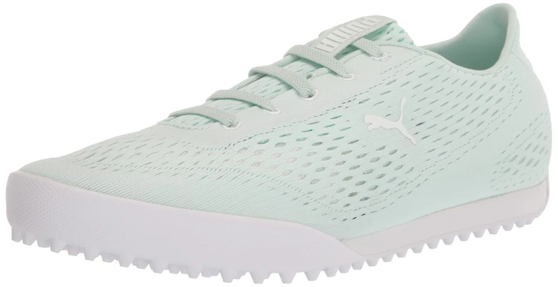 PUMA Women's Monolite Fusion Slip-on Golf Shoes, Soothing Sea Wh, 4 UK