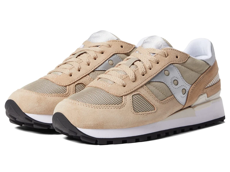 Saucony Women's Shadow Original W Sneaker, Tan Silver, 3.5 UK