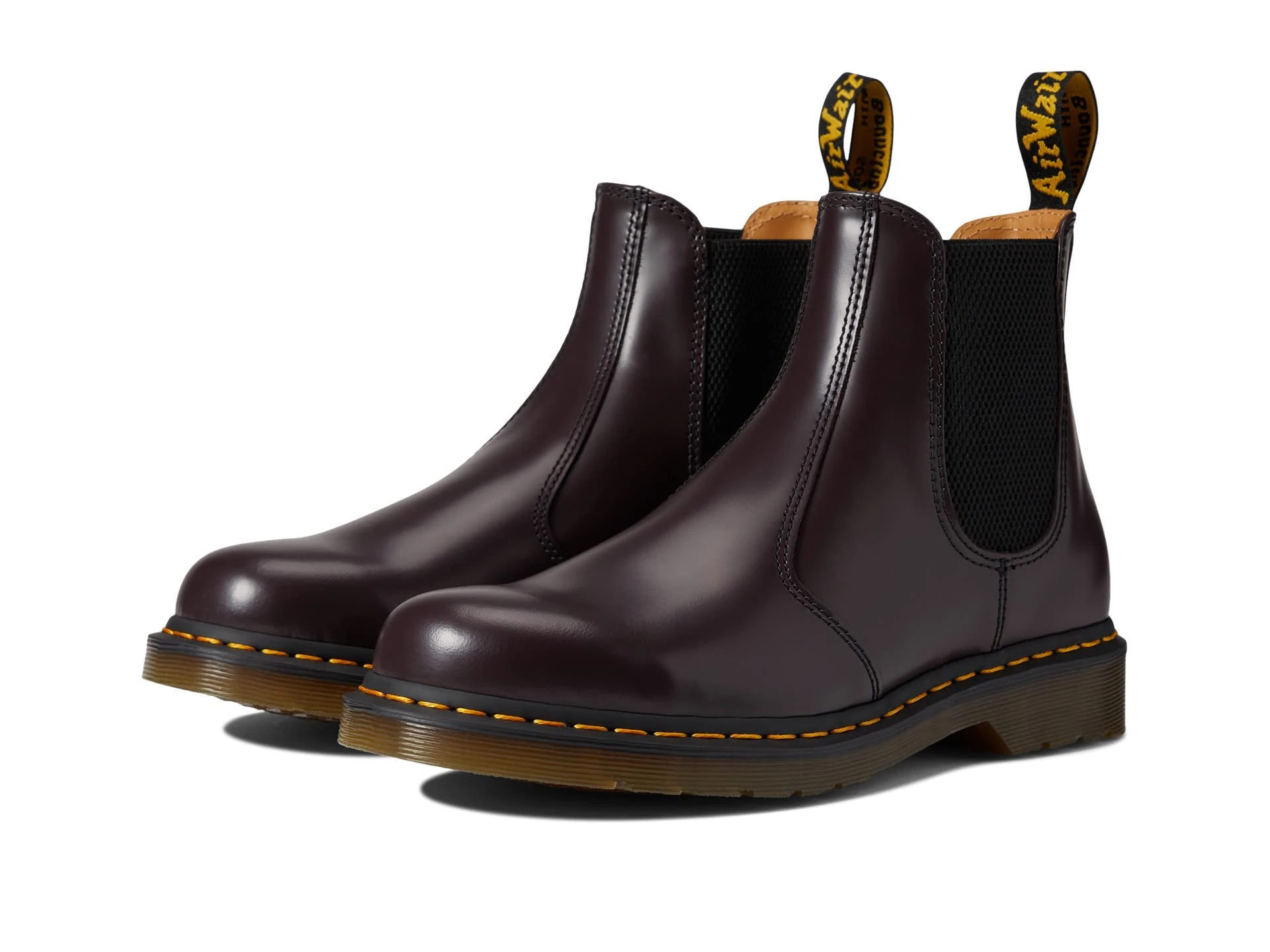 Dr. Martens Men's 2976 YS Amphibians, Burgundy Smooth, 3 UK