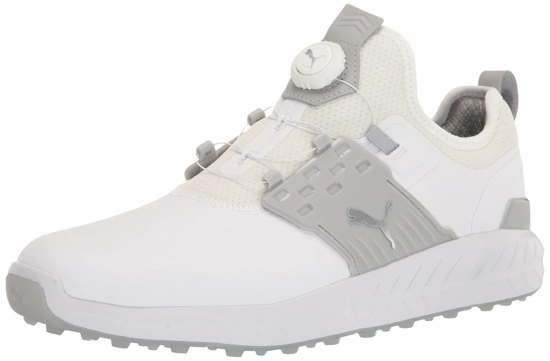 Puma Golf Mens Ignite Articulate, Puma White-puma Silver-high Rise, 8.5