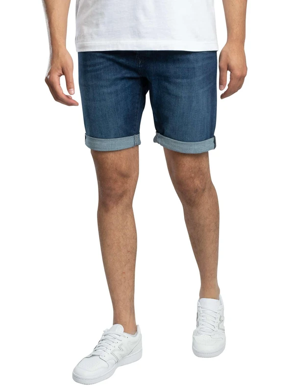 Replay Men's Jeans Shorts with Power Stretch, Blue (Medium Blue 009), 29W