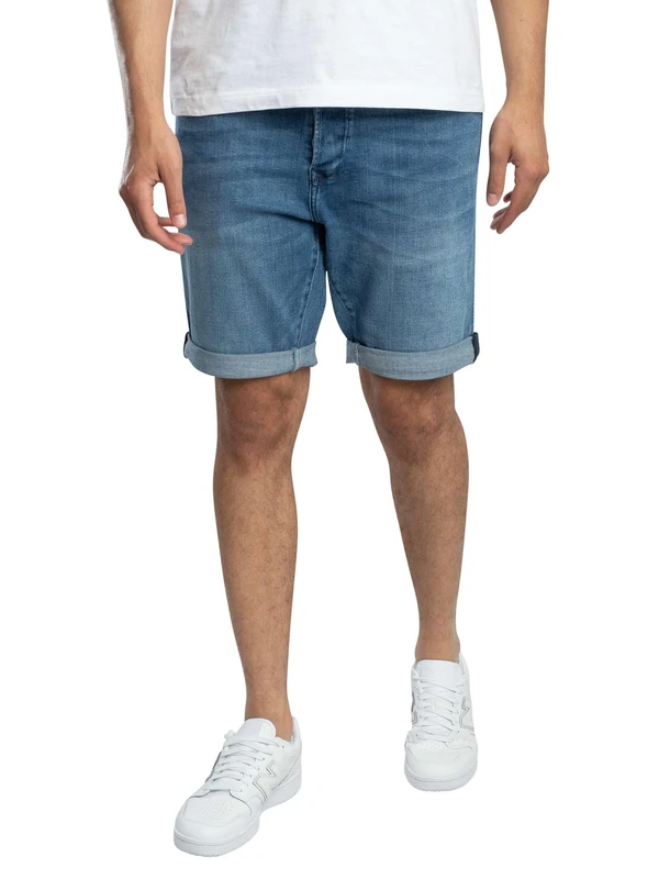Replay Men's Jeans Shorts with Stretch, Blue (Medium Blue 009), 34
