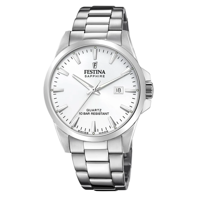 Festina Swiss Made Mens Watch with Steel Bracelet F20024/2
