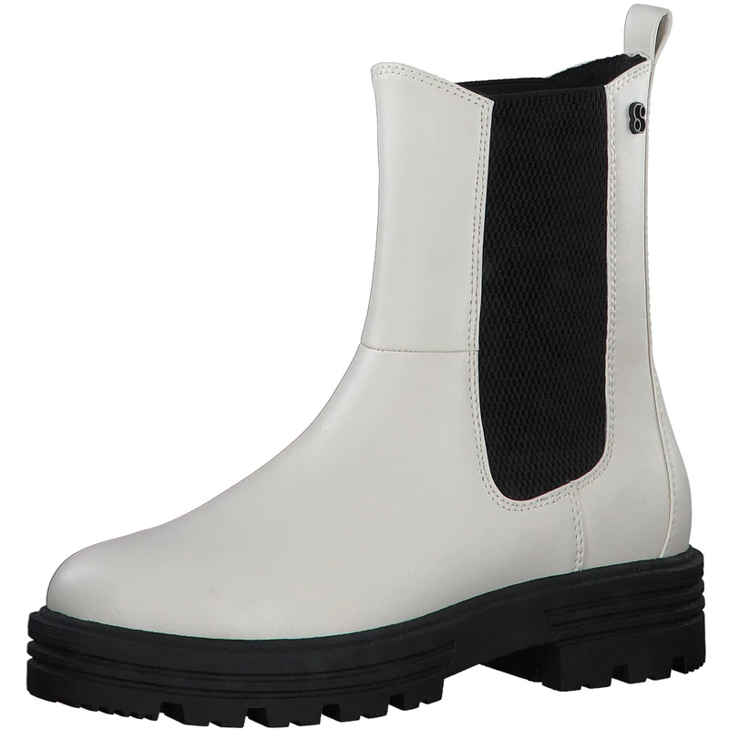 s.Oliver Women's Chelsea Boots 5-5-25411-38, off-white, 7 UK - Image 1