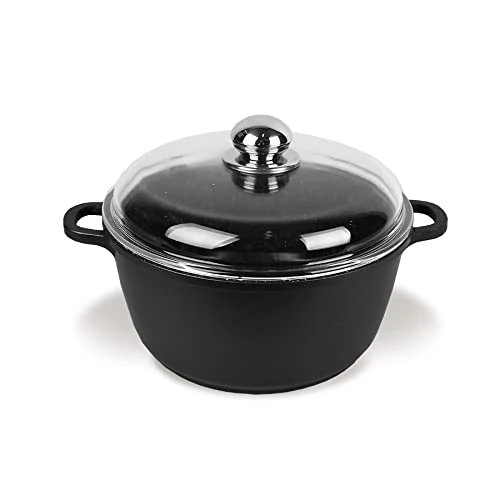 Feel Maestro Aluminium Pot with Granite Coating, MR-4620C, Black/Silver