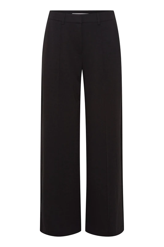 ICHI Women's IHKATE SUS Office Wide PA Casual Business Trousers, 194008/Black, XXL - Image 1