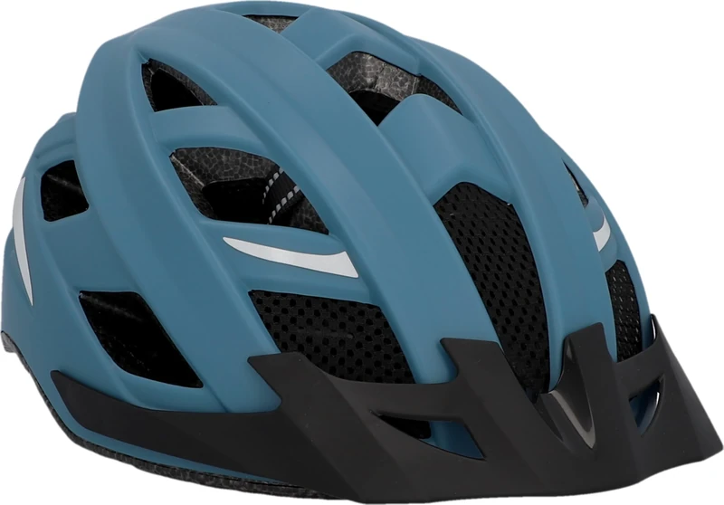 FISCHER Chicago Adult Bicycle Helmet S/M 54-59 cm Blue with Illuminated Inner Ring System - Image 1