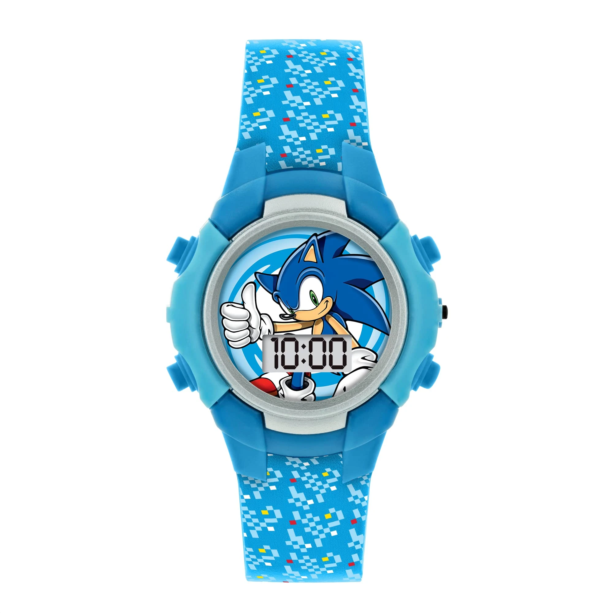 Sonic Sega The Hedgehog Blue Flashing LCD Watch SNC4036