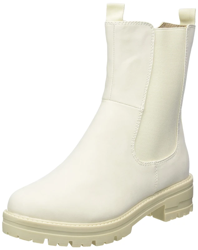 Jana Softline Women's 8-8-25463-29-411 Ankle Boot, Ivory, 6 UK