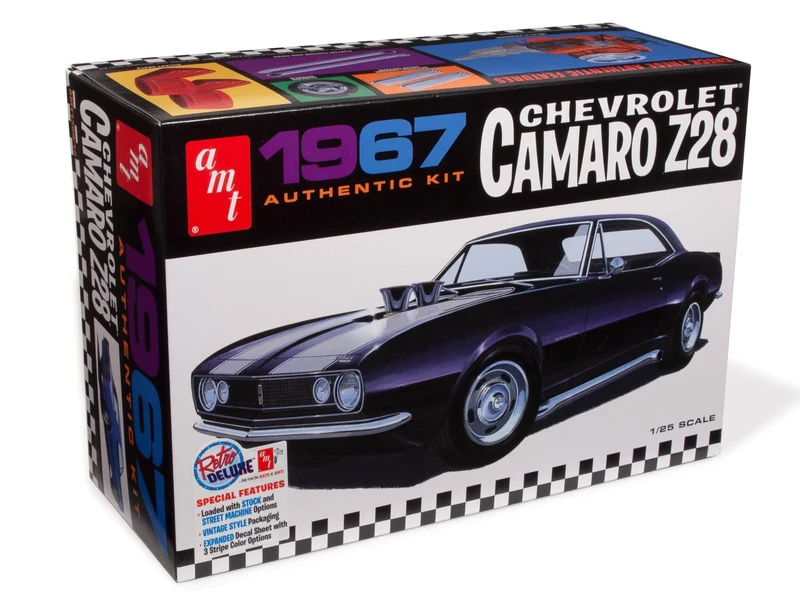 AMT AMT1309/12 1/25 1967 Chevy Camaro Z28 Model Kit, Multi-Colour