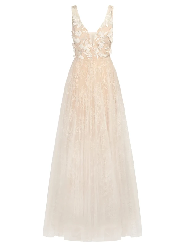 ApartFashion Women's Dress, White, 8