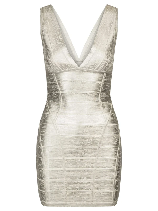 ApartFashion Women's Dress, Silver, 10