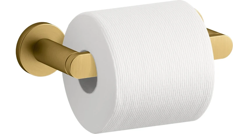Kohler 73147-2MB Composed Toilet Tissue Holders, Vibrant Brushed Moderne Brass