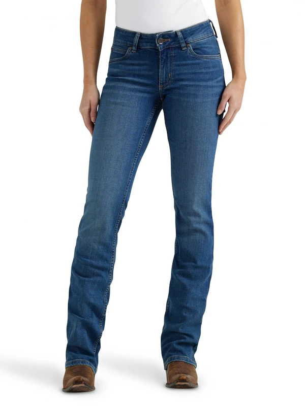 Wrangler Women's Retro Mae Mid Rise Stretch Boot Cut Jean, Nadia, 3-32 - Image 1