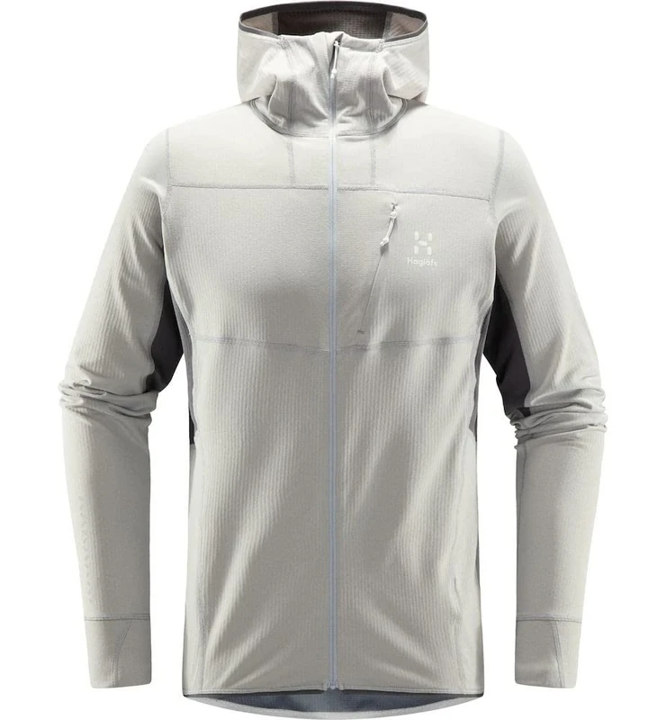 HAGLOFS 605254_38G L.I.M MID COMP HOOD Sweatshirt Men's CONCRETE/MAGNETITE Size M