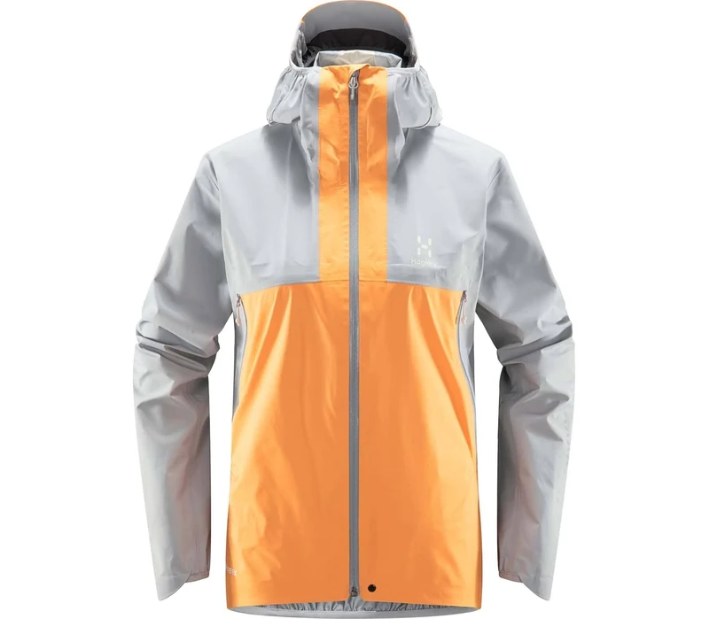 HAGLOFS 605231_4TL L.I.M GTX ACTIVE JACKET Jacket Women's CONCRETE/SOFT ORANGE Size XS