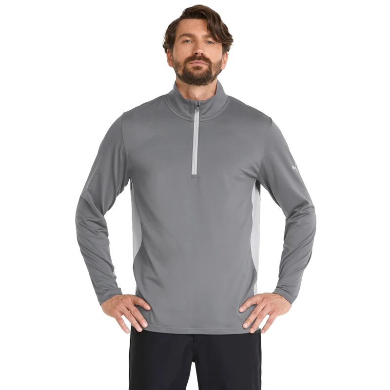 pumagolf Men's Gamer 1/4 Zip Sweater, Quiet Shade, XXL - Image 1