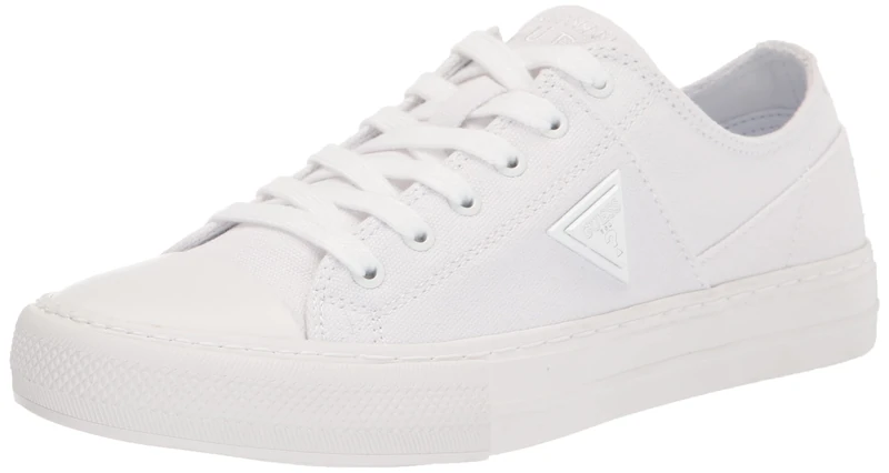 Guess Women's PRANZE Sneaker, White, 11