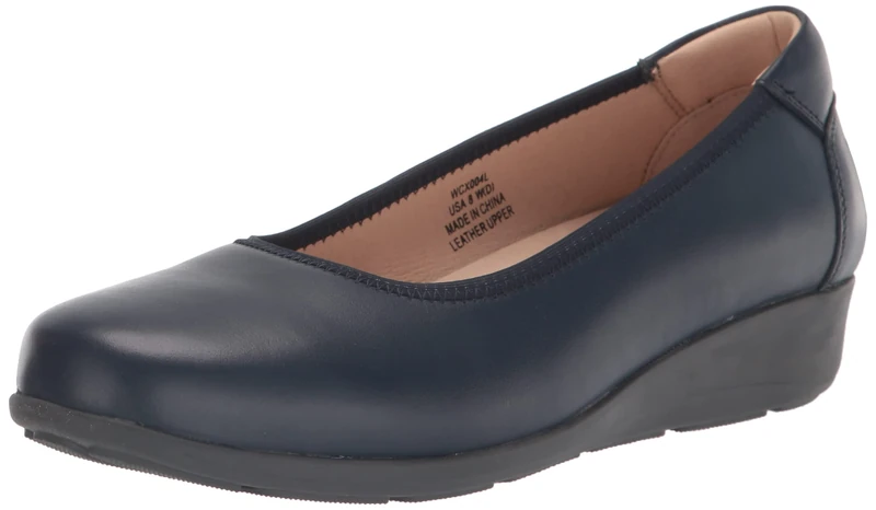 Propét Women's Yara Ballet Flat, Navy, 6.5 UK