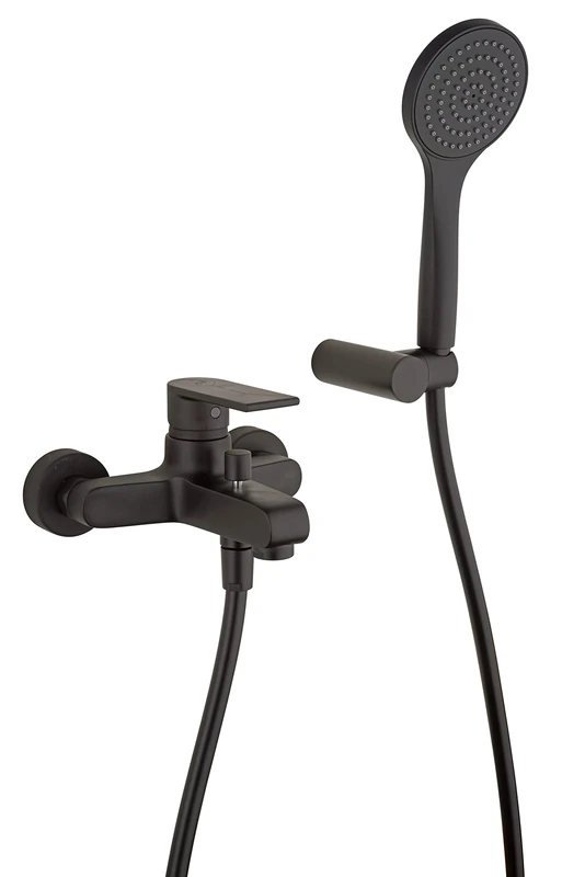 PAINI Lamborghini Laguna Complete Bathtub Kit - Black, Model 443V105TCE1A9TL