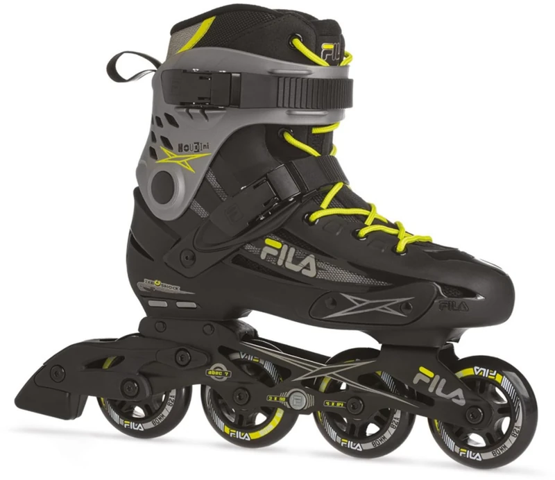 FILA SKATES 010621080 HOUDINI Inline skate Men's BLACK/GREY/LIME Size 6.5