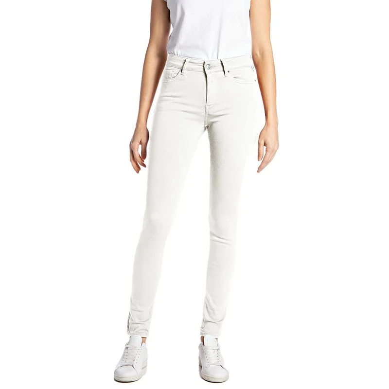 Replay women's Luzien skinny fit hyperflex jeans with stretch, white (White 120), W24 x L32