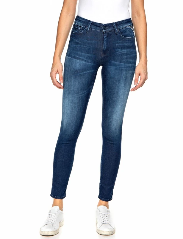 REPLAY Women's Luzien Forever Jeans, 009 Medium Blue, 3030