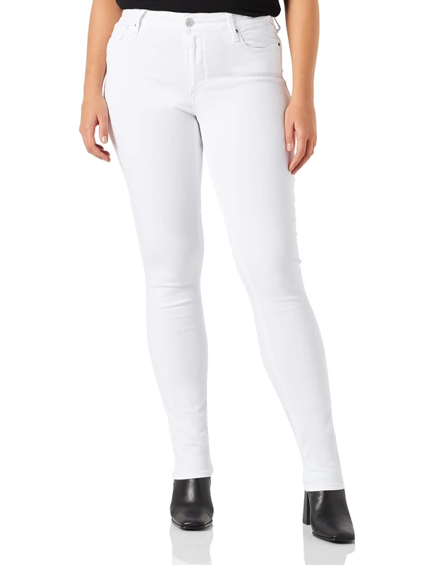 Replay women's Luzien skinny fit hyperflex jeans with stretch, white (White 120), W23 x L30