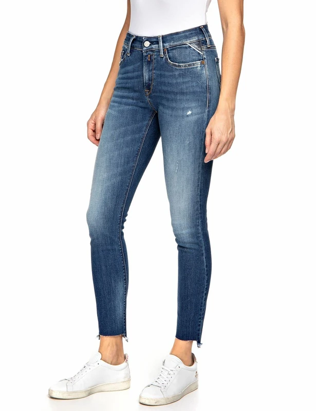 REPLAY Women's Lucie Jeans, 009 Medium Blue, 30W x 32L