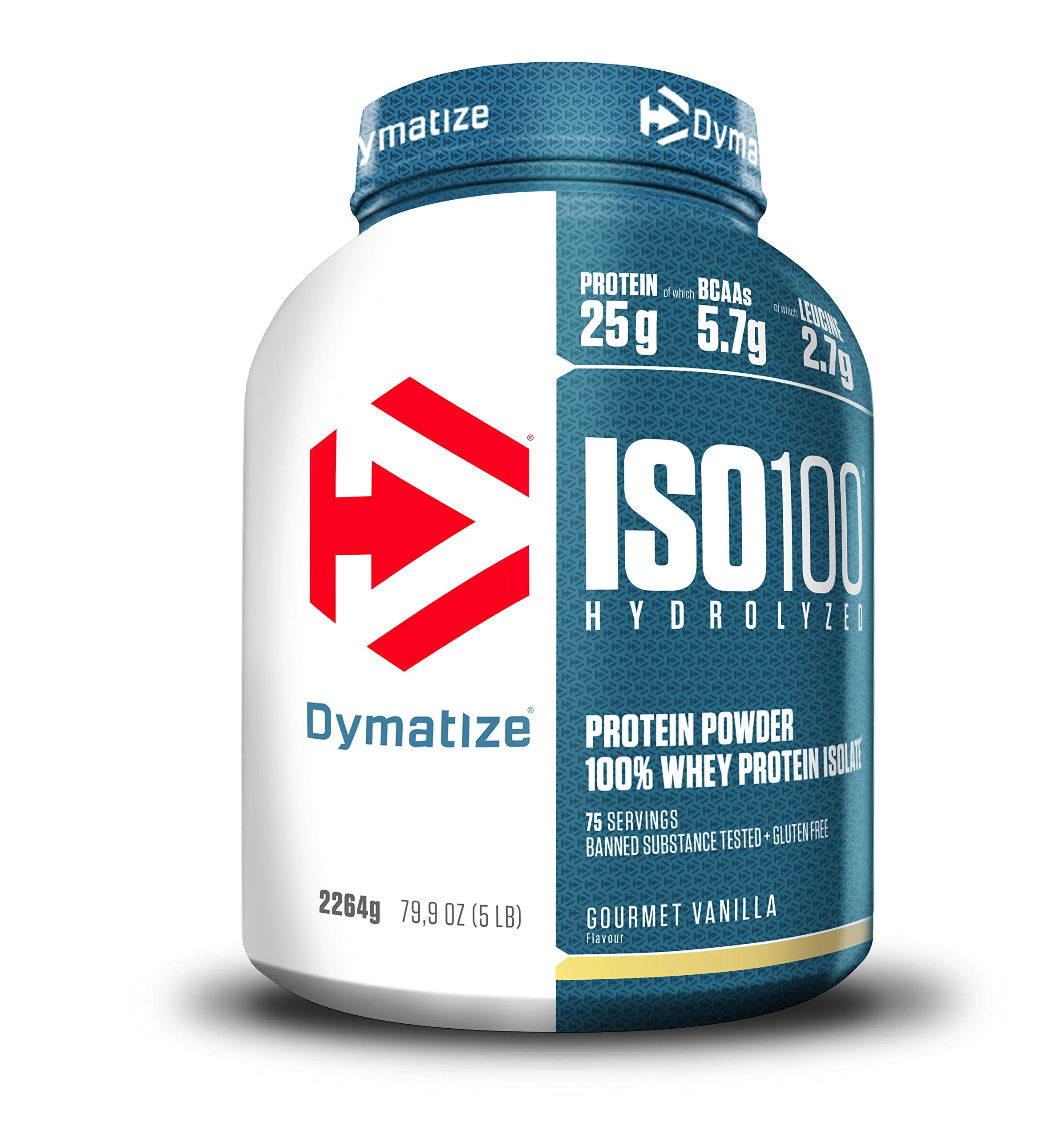 Dymatize ISO 100 Hydrolyzed Gourmet Vanilla 2264g - Whey Protein Hydrolysat + Isolate Powder