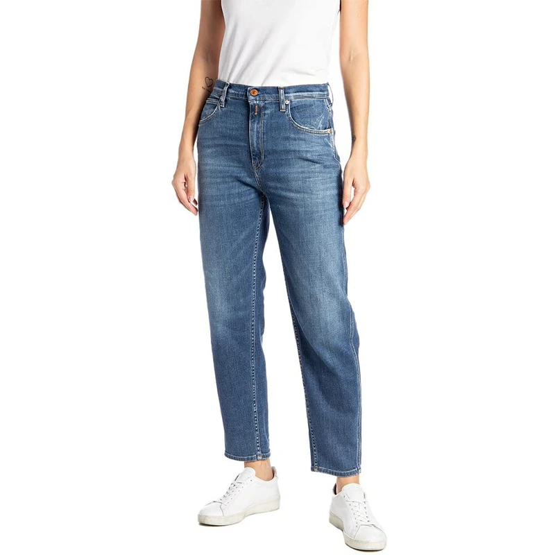REPLAY Women's keida Jeans, 009 Medium Blue, 32W